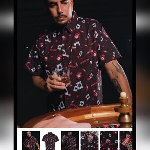 NWT Men's Dixxon Short Sleeve Party Shirt The Hard Way Size XL